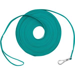 Long Dog Leash Waterproof Recall Training Lead Outdoor Long Line Great for Training, Beach, Play, Camping, or Backyard (16ft, Emerald Green)