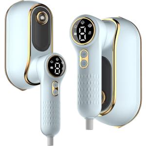 Portable Travel Steamer, 1200W Handheld Fabric Steamer for Clothes, 4Modes with LCD Display, Powerful Wrinkle Remover for Home & Travel, 150ml Water Tank, 10S Fast Heat-Up, 180Swivel Handle, Sky Blue