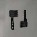 Blend Friend Fade Comb Set Black Professional Barber Combs for Men & Boys, Self Haircutting Tools for Fading & Blending, Salon or Home Use (Black 2PC)