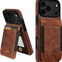 LOHASIC for iPhone 17 Pro Max Wallet Case with Card Holder, Women Men PU Leather RFID Blocking Credit Card Slots Kickstand Protective Cover Flip Phone Case for iPhone 17 ProMax 6.9" 2025 - Brown