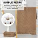 4-Pack Brown Luxury Decorative Bathroom Hand Towels 13"x29.1" Boho Bath Hand Towels Set with Jacquard Weave & Fringe, Cotton Absorbent Soft Face Towels for Kitchen/Bathroom/Farmhouse
