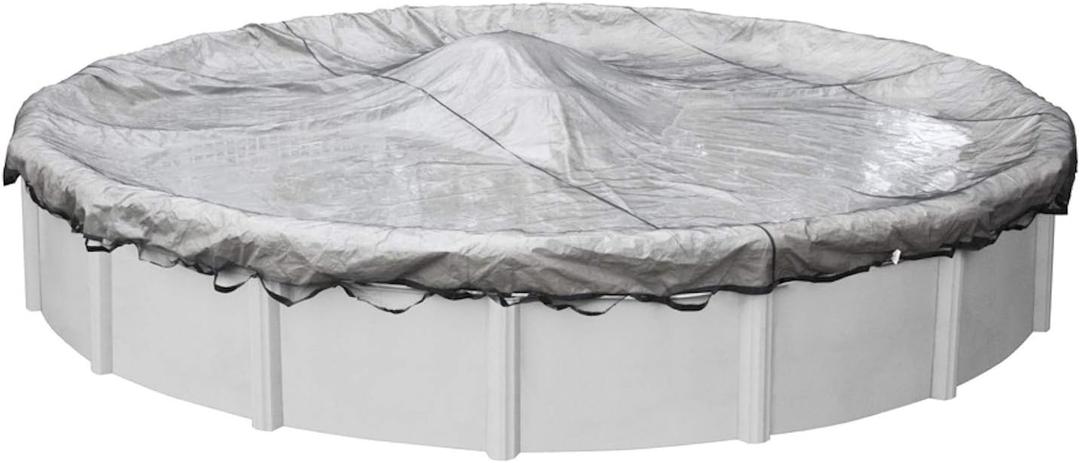 Robelle 24 ft Premium Leaf Net Winter Pool Cover for Above Ground Pools, 27'
