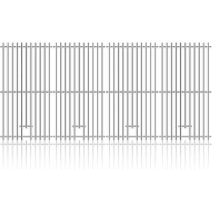 Grill Replacement Parts for Kitchenaid 740-0781 720-0856V 720-0856, 4 Pieces Solid Stainless Steel Grill Grates for Kitchenaid 740-0781 4-Burner Grill