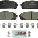 BOSCH BC1324 QuietCast Premium Ceramic Disc Brake Pad Set - Compatible with Select Lexus NX200t, NX250, NX300h, NX350/350h, RX350, RX450h; Toyota Camry, Highlander, RAV4 Prime, Sienna + More; FRONT