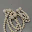 KLOGTSIND Magnetic Curtain Tiebacks, Curtain Tie Backs for Curtains 4 Pack, Wood Bead Curtain Tiebacks, Curtain Holders for Boho Bedroom Decor, Baby Nursery Decor, Farmhouse Decor