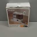 Rojeco 36Cups/8.5L Pet Automatic Cat Feeder and Gravity Water Dispenser,Stainless Steel Bowls 2-in-1 Set Large Capacity 5L Food Feeder and 3.5L Water Fountain for Cats,Pets,Small Dogs,Puppies,Kittens (White)