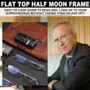 Folding Reading Glasses Anti Blue Light UV, Soft Nose Pad Spring Hinge Readers with Pocket Keychain Case for Men Women