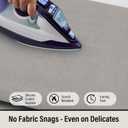 Iwtmm Ironing Board Cover and Pad with Silicone Coating, Thick Scorch-Resistant Padding, Heavy Duty for Home & Professional Use, Fits 15 x 54 Inches Boards, Secure Hook & Loop Fastener (Silver)