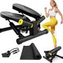 ZIWWVY- Mini Twist Stepper, Stepper Machine with 330LBS Weight Capacity, Mini Stepper for Full Body Workout, Adjustable Step Height, Smooth and Quiet, Step Machine for Men Women