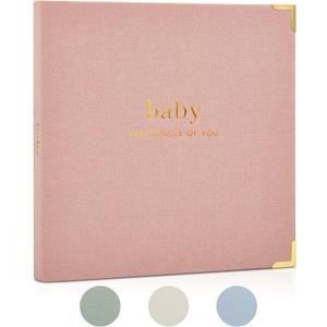 Keepsake Baby Memory Book for Boys and Girls  Timeless First 5 Year Baby Book  Neutral Journal Scrapbook or Photo Album - Record a Milestone for Every Event from Birth to Age 5 (Blush Pink)