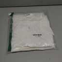 BEAUTELICATE Women Edwardian Shirt Petter Pan Collar Back Buttons Long Puff Sleeve Victorian Blouse (White, L)