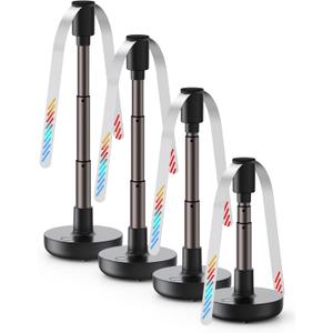 TOPK 4 Pack Fly Fans for Tables, AA Battery Powered Portable Scalable Indoor Outside Food Fly Fan for Picnic, Party, Restaurant, Kitchen and BBQ