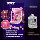 Skirfy Large Claws Machine Toy with LED Light & Adjustable Sound,16" Candy Dispenser Toys Mini Vending Machine for Kids Christmas Birthday Big Gifts for Girls Boys Ages 6+