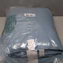 puredown® Queen Size Blanket for Bed, Ultra Soft Lightweight Down & Feather Fill, All Season Microfiber Blanket, Machine Washable, 88"X90", Sea Blue