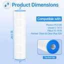 CCP520 Pool Filter Cartridges Replacement for Pentair Clean & Clear Plus 520, Replace Pleatco PCC130, Pentair R173578, 817-0143, C-7472, FC-1978, 4×130 Sq. Ft, 4 Pack