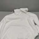 SHEWIN Womens Hoodies Casual Long Sleeve Drawstring Waffle Pullover Tops Loose Hooded Sweatshirt with Pocket (X-Large, B-white)