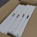 4 Tier Plastic Storage Bins with Lid 23QT, Stackable Storage Containers with Wheels, Folding Storage Boxes, Collapsible Storage Bins, Closet Organizers and Storage for Living Room,Office,Dorm (White)