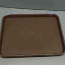 Boot Tray for Entryway Indoor, Heavy Duty Shoe Mat Tray 2 Packs, 16.7"x12.8" Waterproof Shoe Trays with Raised Edge, Outdoor Multi-Purpose Mat for Boots, Garden, Pet (Brown)