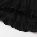 Noubeau Toddler Baby Girls Halloween Outfits Letter Print Flare Sleeve Dress Shirt Cute Pumpkin Bell-Bottoms Pants Scarf (12-18 Months, Black)