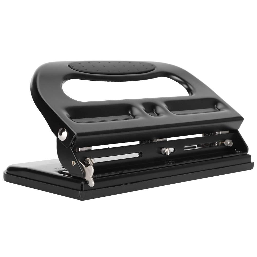 3 Hole Punch, 30 Sheet Hole Puncher Adjustable Paper Punch Desktop Paper Puncher Commercial for Office