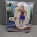 7PCS Womens Halloween Bunny Basketball Jersey Set-with Skort,Gloves, Headband, Wristbands, Socks, Hair Hoop & Tail (M)