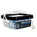 #8x1-5/8 Marine Grade 316 Stainless Steel Deck Screws, 1200 PCS, Flat Head T20, Type 17 Point, Rust Resistant, Quick Drive, Strong Grip for Outdoor Wood Projects, Bit Included