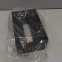 AuldHome Design Farmhouse Dryer Sheet Dispenser (Black); Countertop Enamelware Fabric Softener Sheet Holder for Laundry Room