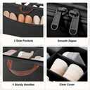 STO STO Shoe Organizer for Closet, Fits Up to 16 Pairs, XL Shoe Box Containers with Adjustable Dividers, Clear Cover Shoe Storage Bins, Stackable Space Saving Shoes Holder for Shoes and Boots, Beige