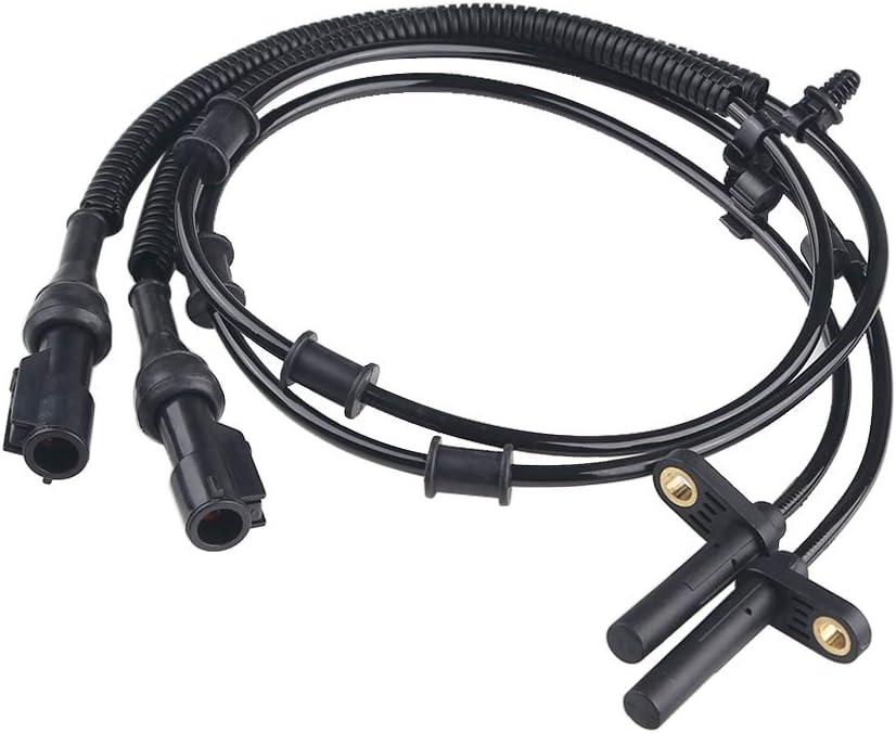 WMPHE Compatible with 1 Pair Front Left & Right ABS Wheel Speed Sensor Ford F150 2005 2006 2007 2008, Lincoln Mark LT 2007 2008, Replace OEM 7L3Z-2C204-A 695-044, Only for RWD Models