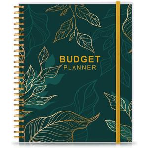 Budget Planner - Expense Tracker Notebook, 8" x 9.5" Budgeting Planner and Financial Planner Budget Book to Control Your Money. Large Size