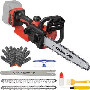 Mini Chainsaw for Milwaukee M18 Battery,12 Inch Electric Chainsaw with Auto Oiler & Security Lock, for Wood, Trees Cutting(Battery Not Included)