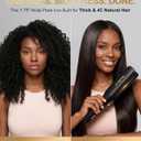 Terviiix Extra Long Hair Straightener for Fast Styling on Thick Hair, Silk Press Flat Iron for Black Women Natural Hair - 1.75" Wide Plate - Ionic Ceramic Infused with Argan Oil & Keratin, Max 455F