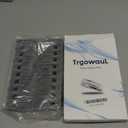 Trgowaul Velvet Hangers Clips, Pants Hangers Velvet Clips, Strong Finger Clips Perfect for Thin Velvet Hangers (20pc, Grey) (Gray)