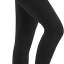 High Waisted Leggings for Women Running Workout Leggings with Inner Pocket Yoga Pants for Women, Size L-XL, Black