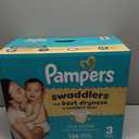 Pampers Swaddlers Diapers, Size 3 (13-26 lbs), 136 Count, Absorbent, Keeps Baby Dry and Comfortable, Skin Safe Disposable Baby Diaper
