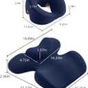 Prone Massage Pillow, a Chest and face Support Sleep Pillow, is Suitable for Massage, SPA and Sleep. Face Down for Eye Surgery After Surgery for Sleeping (Navy Blue)