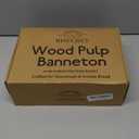 Non-Stick 10" Oval Wood Pulp Banneton Bread Proofing Basket Set Of 2 With Aliquot Jar, Sourdough Banneton Basket Set, Bread Making Tool Brotform Sourdough Bread Baking Supplies