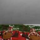 2 pcs Christmas Decoration Chair Set Stool Doll Cover Home (2 Pack) (high hat Chair Cover elk 9)