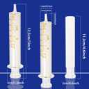 10 Pack 10ml Glass Syringe With Caps