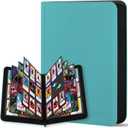 9 Pocket Card Binder, 540 Pockets Trading Card Binder, Double-sided Side Loading Collection Binder, Ringless Card Protector, Card Folder for MTG, TCG, Game Cards, Sport Cards, Teal