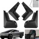 Custom Fit for Mud Flaps 2024 2025 Tesla Cybertruck Mud Splash Guard Front and Rear 4-PC Set