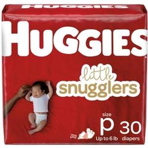 Huggies Supreme Little Snugglers, Preemies, (2 PACKS of 30)