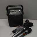 Karaoke Machine, Portable Bluetooth Speaker with 2 Wireless Microphones for Adults & Kids with Lights, Karaoke Microphone with PA System Supports USB/TF/REC/FM/AUX for Home Party Home System Packages