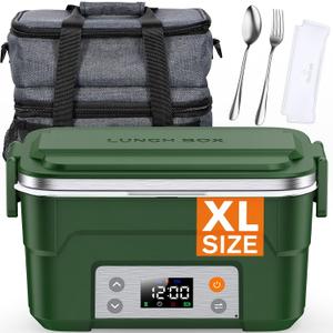 EAST OAK 5-Cup Cordless Electric Lunch Box for Adults