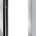 Stainless Steel 304 Grade Tubular Back to Back Shower Door Pull Handle (8-Inch, Square, Mirror Chrome Finish SSSP203M)