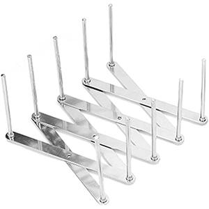 LiebeWH Stainless Steel Dish Drying Rack Kitchen Telescopic Drain Rack Dish Drainer Organizer with Anti Slip Design (1PCS)
