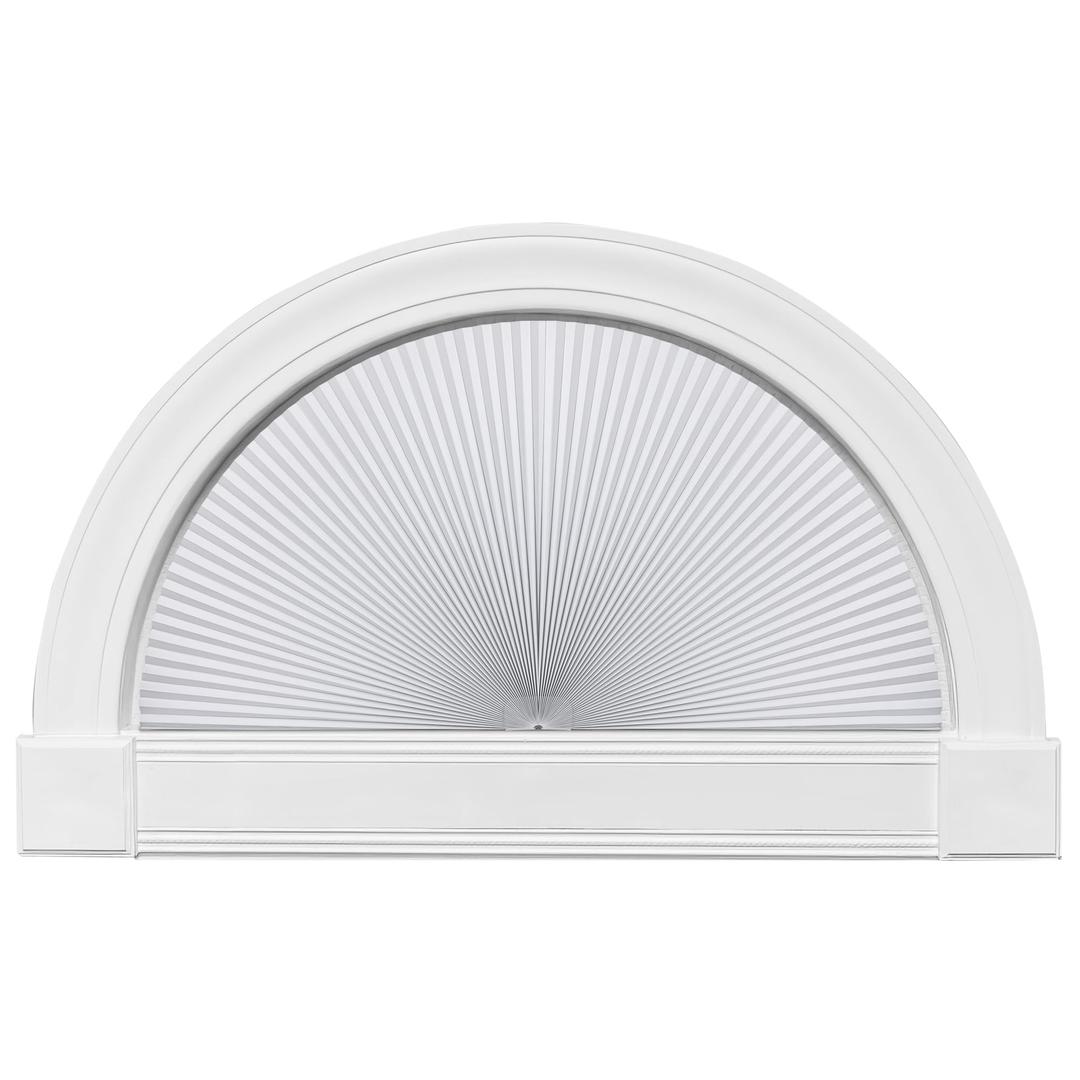 HOMEDEMO Arch Window Shade Blackout No Drill White36 X 72" 2 Pack