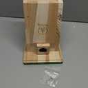 3/4 Inch Thick Cedar Bird House with Metal Predator Guard | Squirrel Proof Nesting Box for Easy Cleaning | Outdoor Wooden Bluebird House for Wild Bird Watching, Swallow, Wren, Chickadee