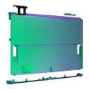 eXtremeRate Chameleon Green Purple Back Plate for Switch OLED, Soft Touch DIY Replacement Housing Shell for Nintendo Switch OLED Console – JoyCon Shell & Kickstand Not Included