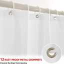 YI & ZE Green Ombre Shower Curtain Sets for Bathroom Accessories Fabric Polyester Waterproof Modern Shower Curtain Liner with 12 Hooks W72xL72